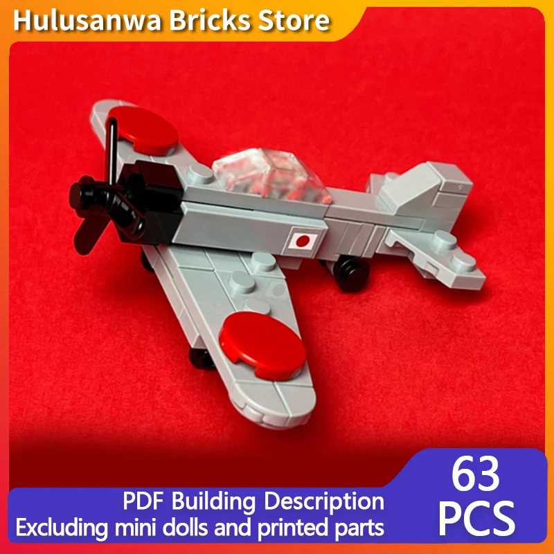 A6M Null WW2 Militär Kampfjets Modell MOC Gebäude Ziegel Krieg Ausrüstung Modulare Technologie Geschenk Urlaub Montieren Kinder Spielzeug