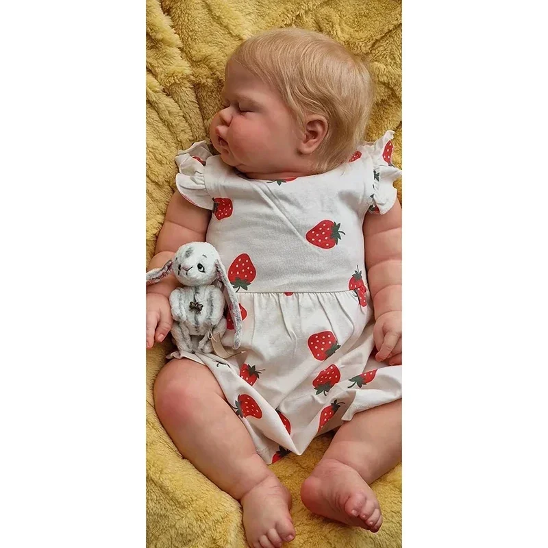 NPK 24 ''3D tono de piel Reborn Pickle cuerpo suave Reborn niño bebé muñeca Muñecas Reborn Bonecas Bebe