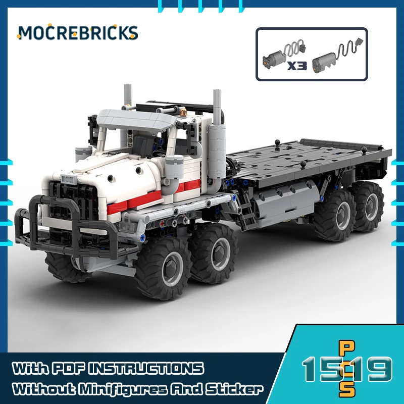 MOC-164703 Originality Engineering Vehicle Construction 6900 Model Series Truck Building Blocks DIY High-tech Bricks Kid's Toys