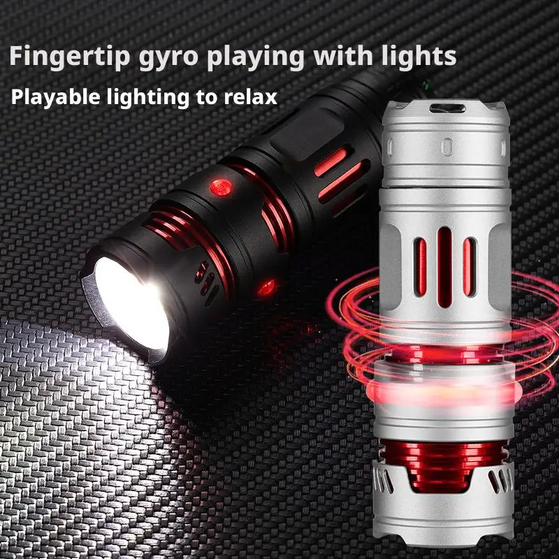 Mini EDC Flashlight Rechargeable Pocket Torch Light Outdoor Camping Fishing Hiking Self Defense Emergency Keychain Flashlights image 3
