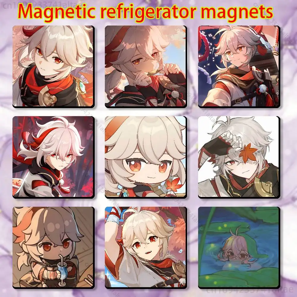 

Kazuha Genshin impact Magnetic Fridge Magnets - No Falling Off, Fit for Refrigerators, All Metal Surfaces,Home Decor