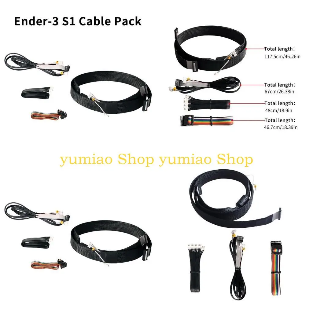 

587B Full Ranges 3D Printer Cable Set Functionality for Ender 3 3D Printing