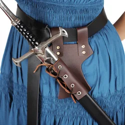 Holster Medieval Shoulder Strap Sword Holder Sheath Scabbard For Adult Men Larp Knight Weapon Cosplay Gear Rapier Belt Women