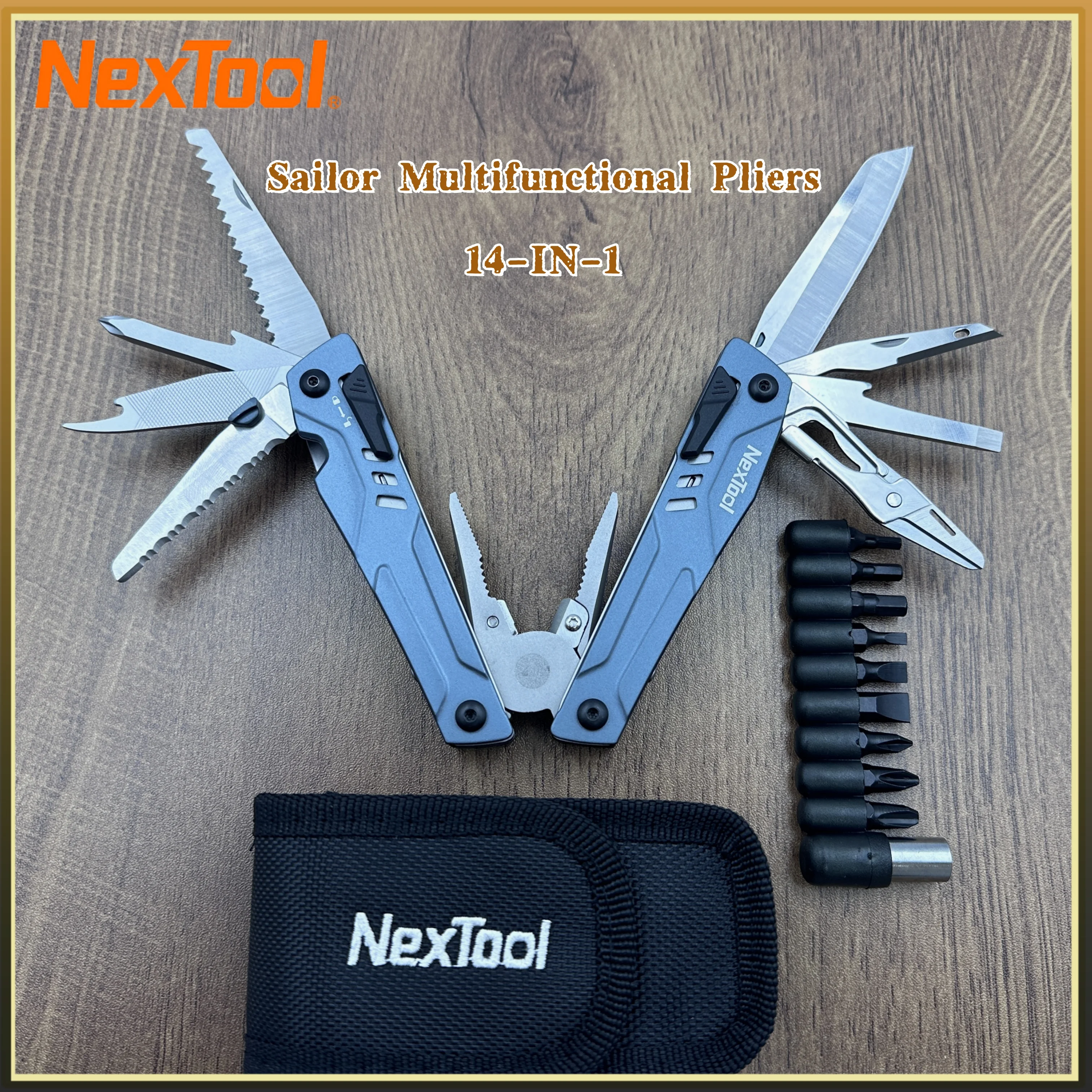 

Nextool 14-IN-1 Sailor Multitool плоскогубцы уличный складной нож комбинированные инструменты портативные плоскогубцы для кемпинга