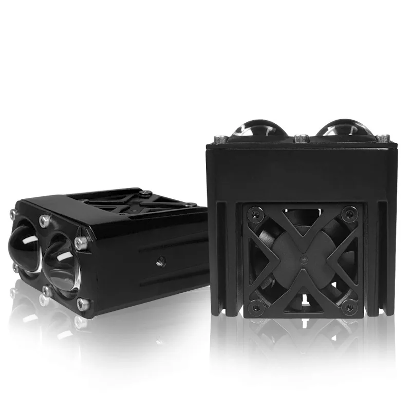 

90W GP2 Dual Eye LED headlight Car Spotlight High Power Yellow White Fog Light Motorcycle Grill Retrofit Car Accessories