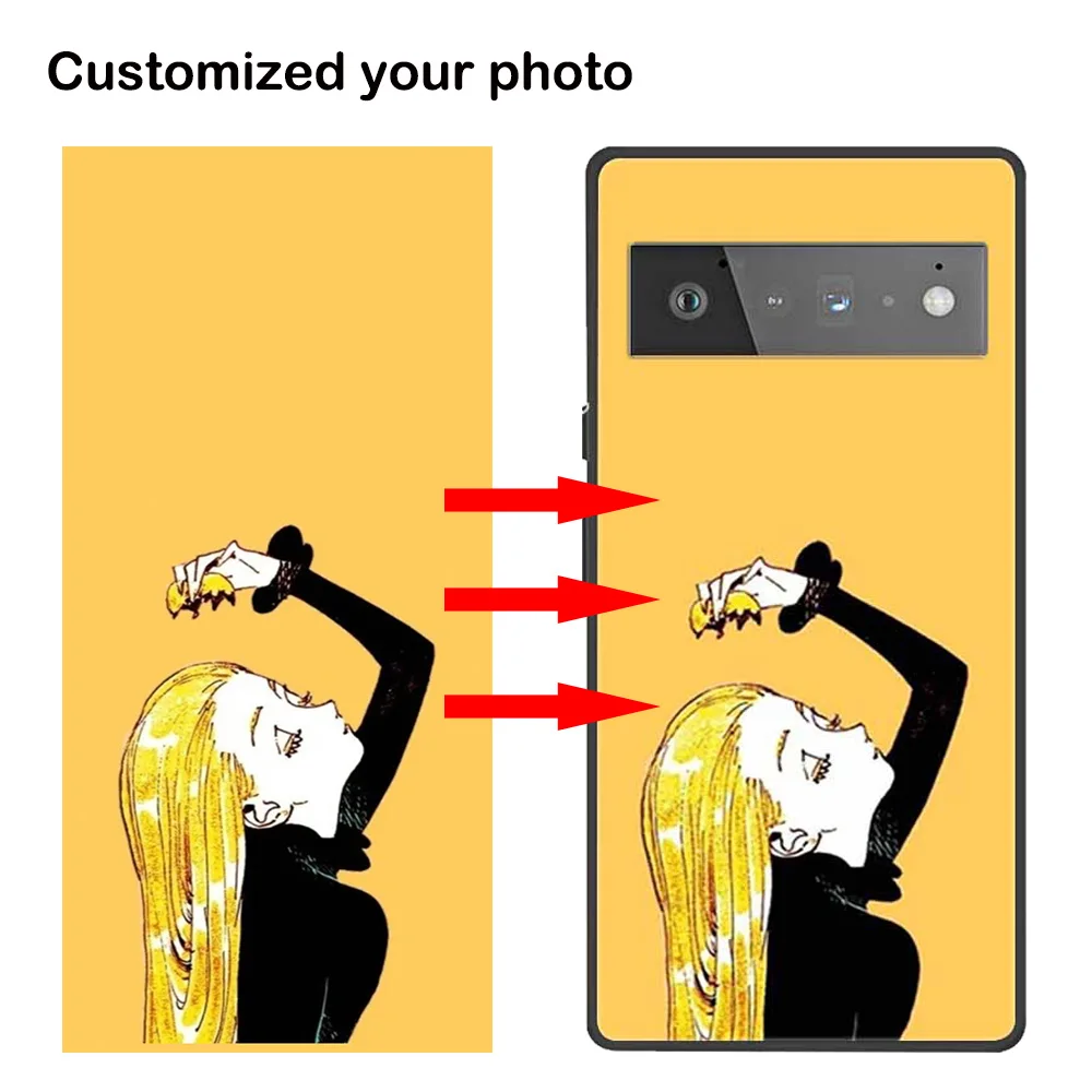 لتقوم بها بنفسك صورة شخصية مخصصة حالات الهاتف لجوجل بكسل 6 برو 6A حافظة لتقوم بها بنفسك صورة صورة اسم النص غطاء من البولي يوريثان Pixel6A 6pro #1