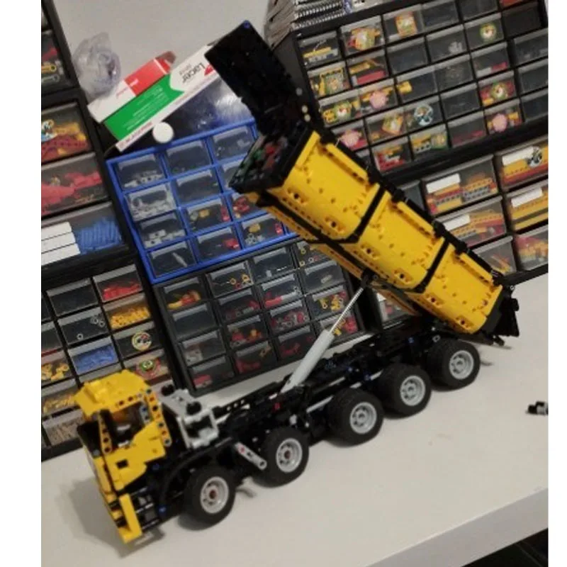 MOC-168584 جديد كلاسيكي شاحنة نقل البضائع بنة نموذج 1140 قطعة ، الأولاد الأطفال عيد ميلاد بناء الالعاب العملاقة هدية