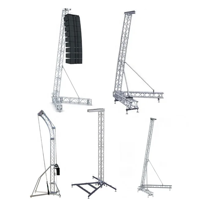 【Direct Factory Sale】Custom 290*290mm 400*400mm Aluminum Alloy Line Array Speaker Truss Stand Tower For Event