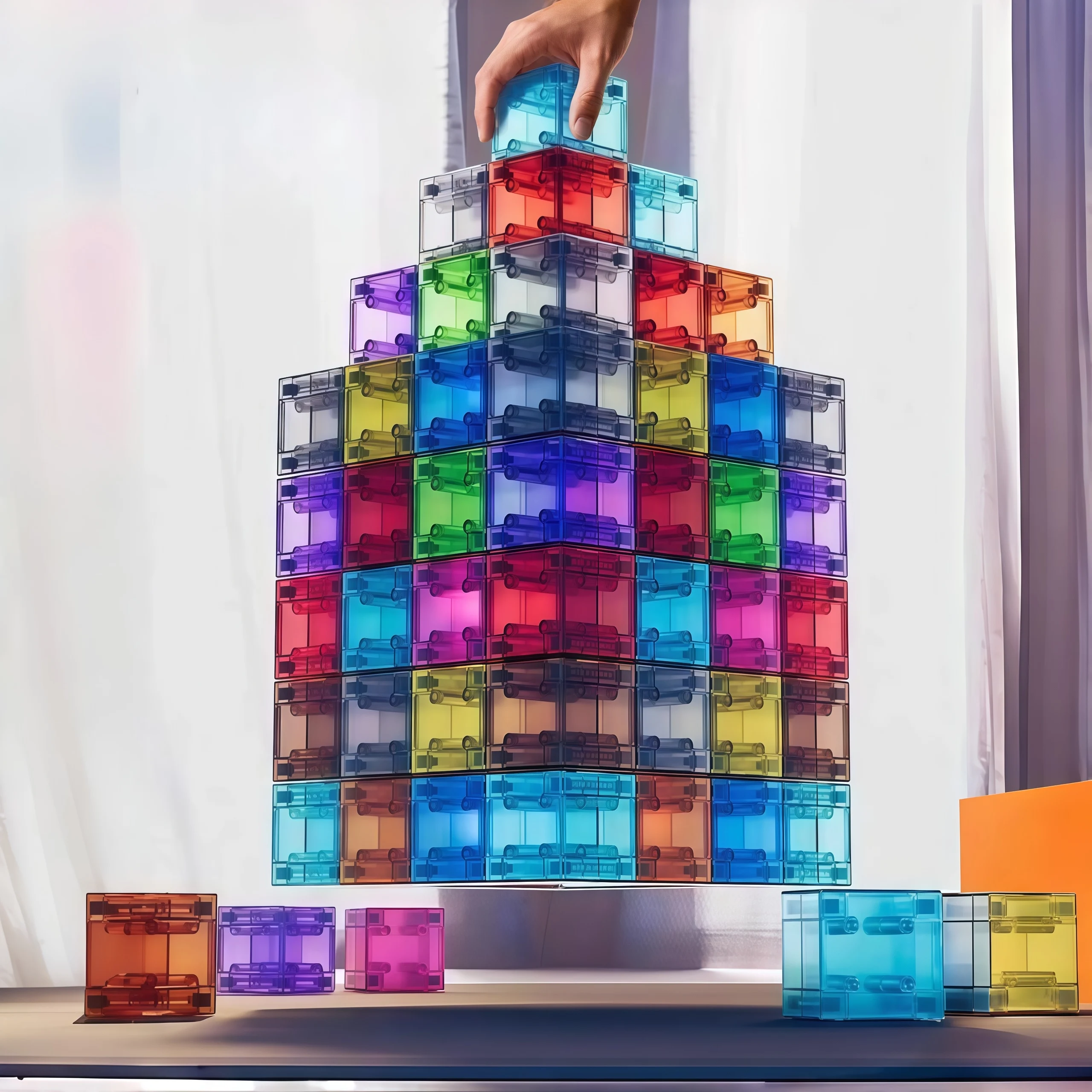 

Магнитные строительные блоки своими руками, прозрачные квадратные игрушки, игрушки для сборки, красочные кубики, игрушки для детей, подарок, игрушки своими руками, конструктор