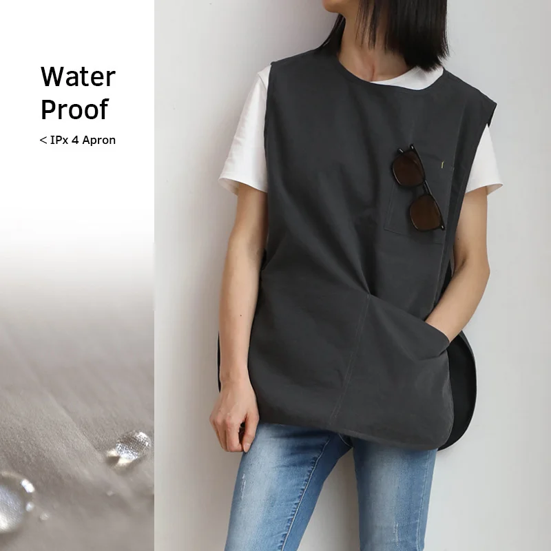 

Waterproof Vest Household Kitchen Apron Outdoor Garden Gardening Smock Pet Grooming Working Clothes Hair Salon Smock Women's