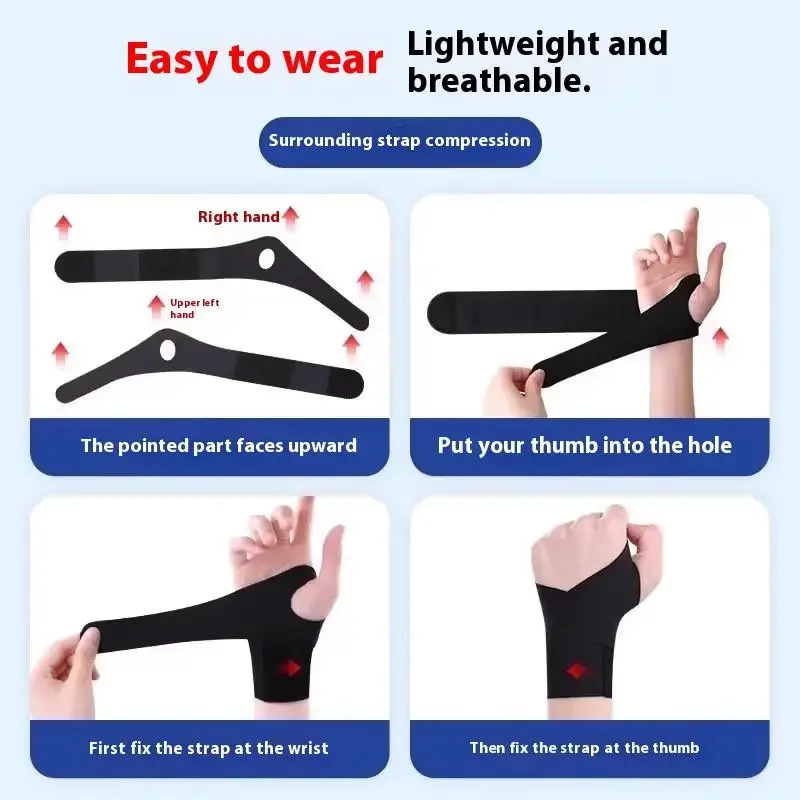 Adjustable Lightweight Wrist Support Fitness Badminton Sports Jacket Wrist Sprain Tendon Sheath Joint Strain Winding Fixation
