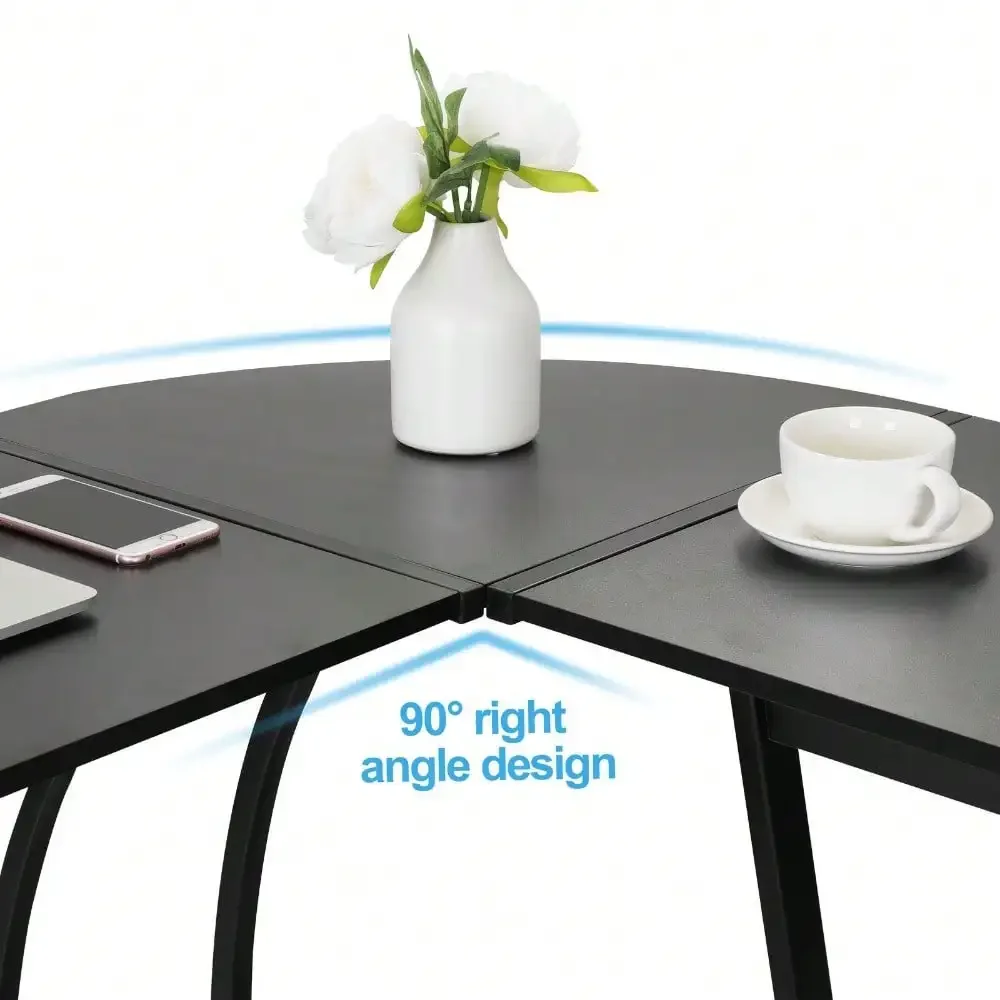 L-Shape 58.1in Corner Computer Desk Home Office PC Laptop Table Multipurpose Gaming Workstation