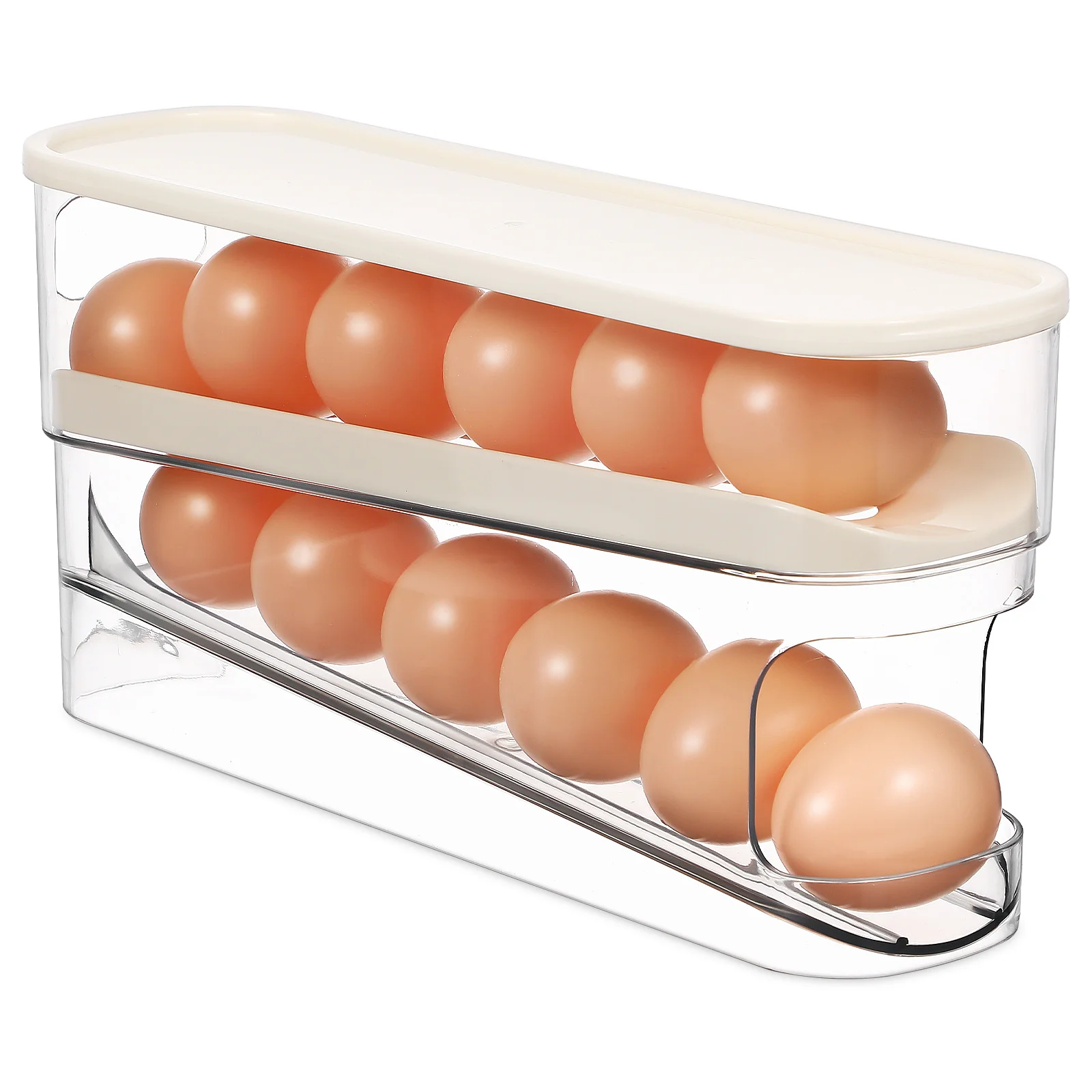 

Egg Box Eggs Holder Dispenser Container Refrigerator Roller Tray Organizer Fridge Door Shelf Storage Household Storage Tools