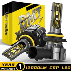 BMTxms 2Pcs H8 H10 HB4 H27 881 HB3 LED Car Fog Lights For Hyundai Toyota Ford Honda Nissan Seat H11 9145 9006 880 9005 DRL Lamp