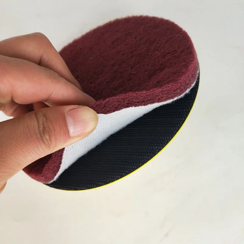 10 PCS6 Inch Multi-purpose Flocking Scouring Pad Round 400-800 Grit Industrial Heavy Duty Nylon Cloth for Polishing & Grindi