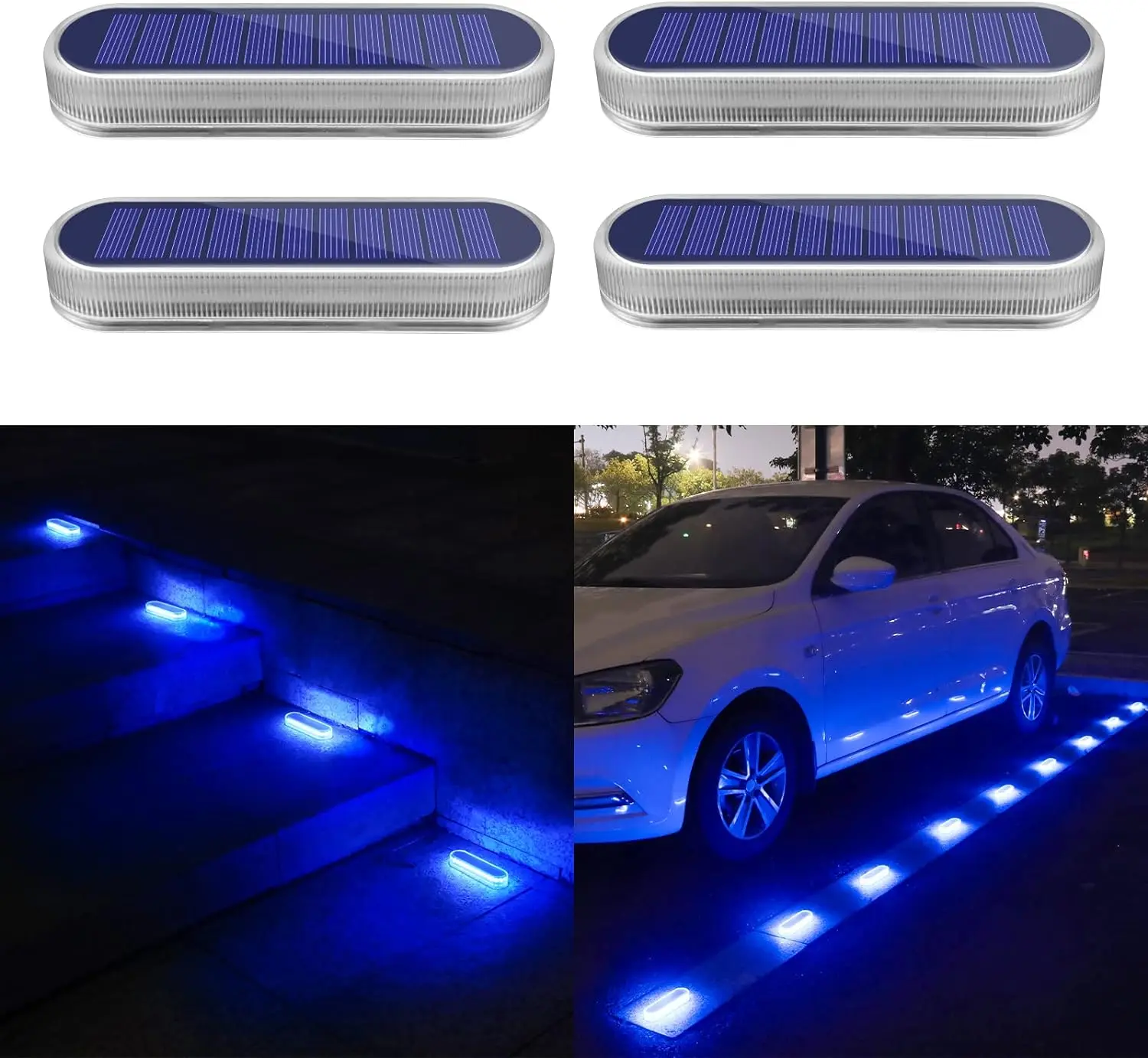 

Led Outdoor Lighting Solar Deck Lights Solar IP68 Waterproof LED Step Wireless Stick On Lights For Deck Step Dock Driveway