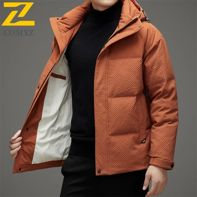 Men's solid color pure cotton Windbreaker Water-Resistant Outdoor Coat for Hiking Camping Fishing Autumn Winter Sportwear Jacket