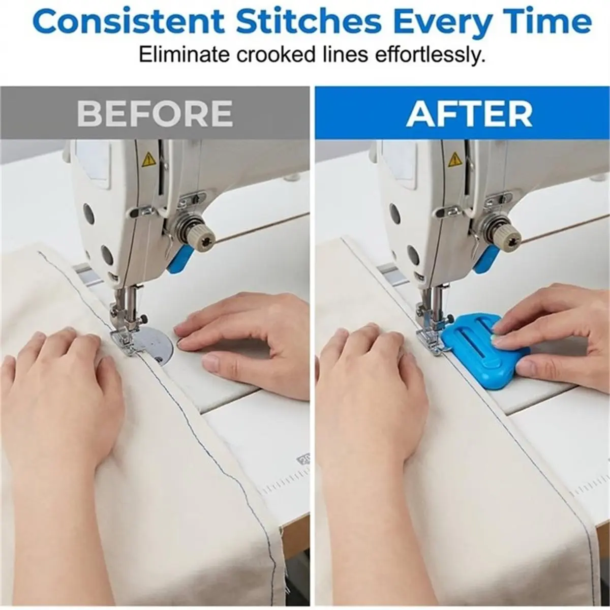 2026 New Magnetic Seam Guide, Multifunctional Anti-Rolled Polygonal Hemmer Guide with Scale, Sewing Quilting Accessories Tools