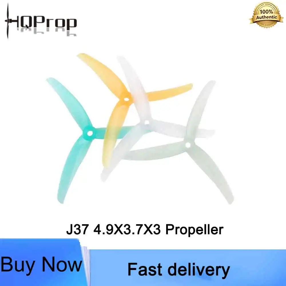 HQProp J37 4.9X3.7X3 4.9 Inch 3-Blade Juicy Prop Propeller for FPV Racing Drone Freestyle Quadcopter For FPV Drone Accessories