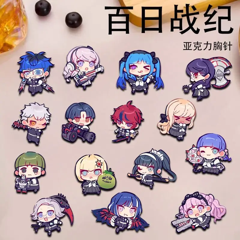 

Аниме The Hundred Line Last Defense Academy Aotsuki Eito, значок с героями мультфильмов, булавки, украшение «сделай сам», рюкзак, аксессуары для одежды