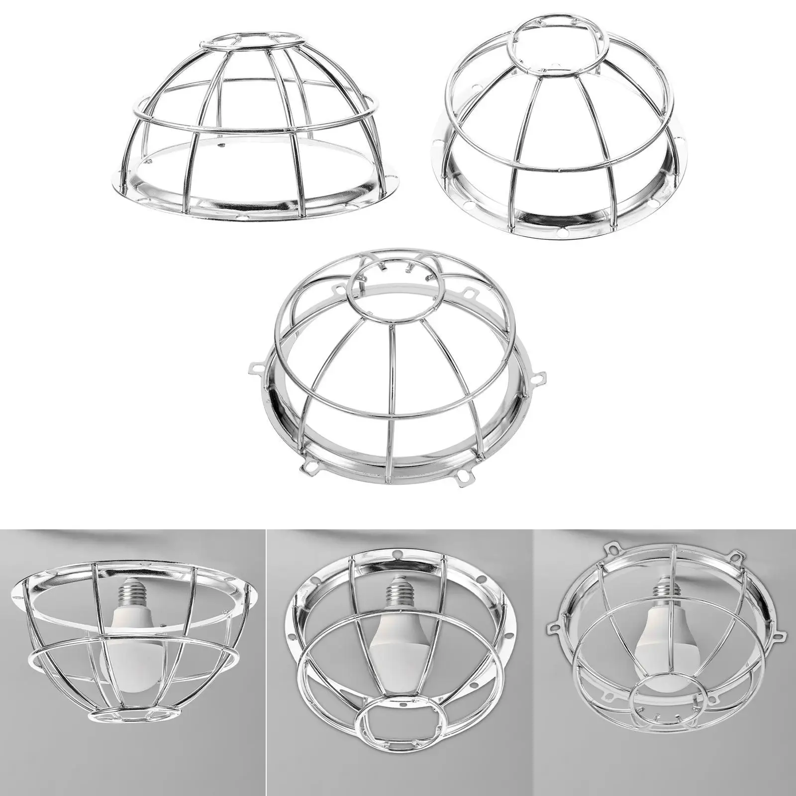 

Pendant Light Cover Gift Easy Installation Decoration Cage Cover Vintage Bulb Guard for Bedroom Dining Room Bar Household Hotel