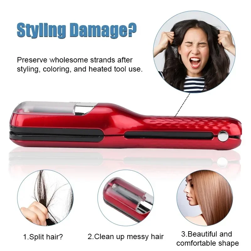 Automatic Hair Trimmer Split Ends Remover Professional Split Ends Hair Trimmer Remove Damaged Hair Rechargeable Hairdresser image 2