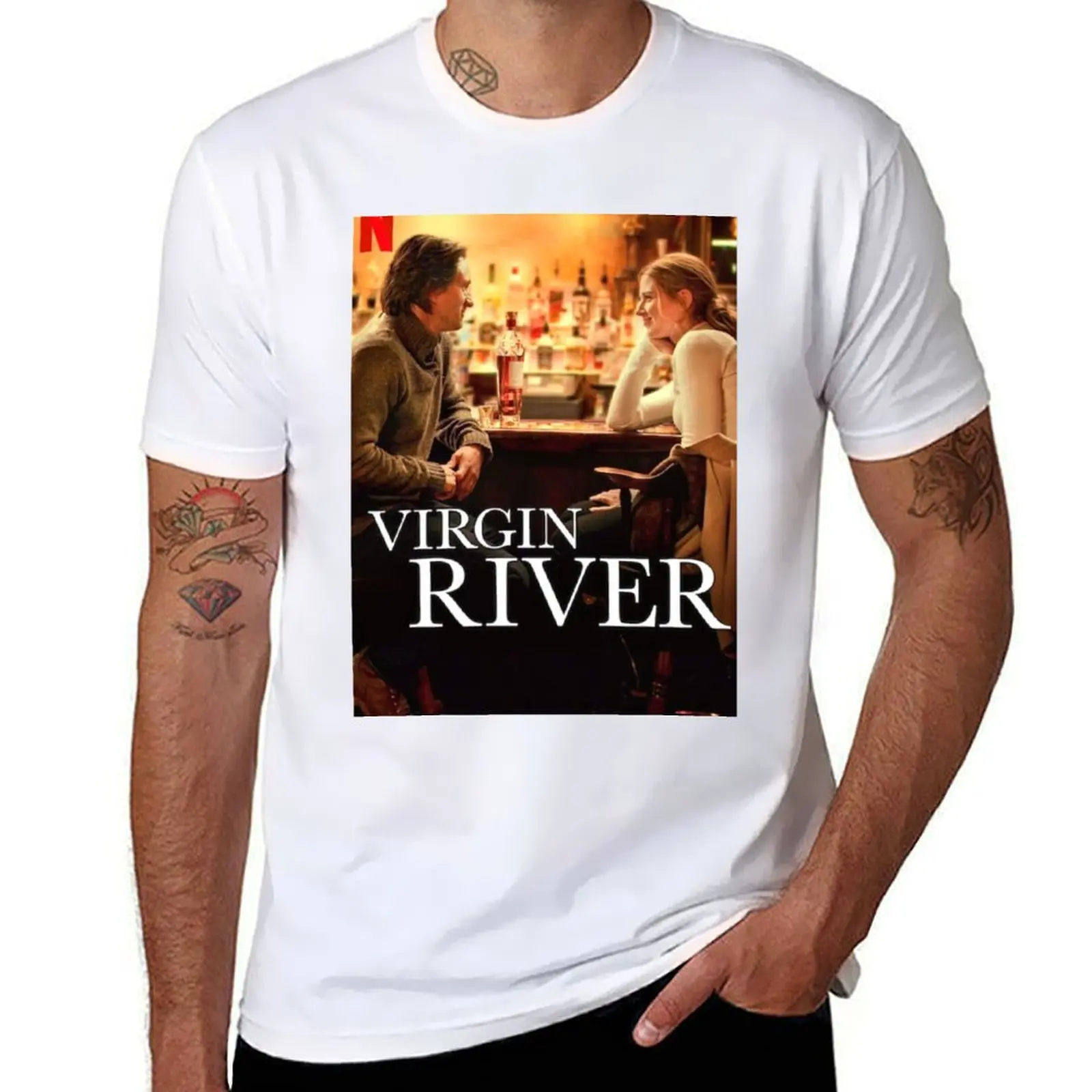 

river virgin T-Shirt Plus Size Solid Color T-Shirt