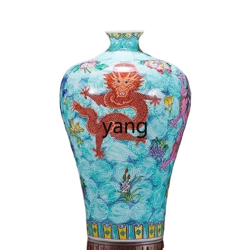 

lmm ceramics vase enamel color multicolored large living room decorative corner ornament