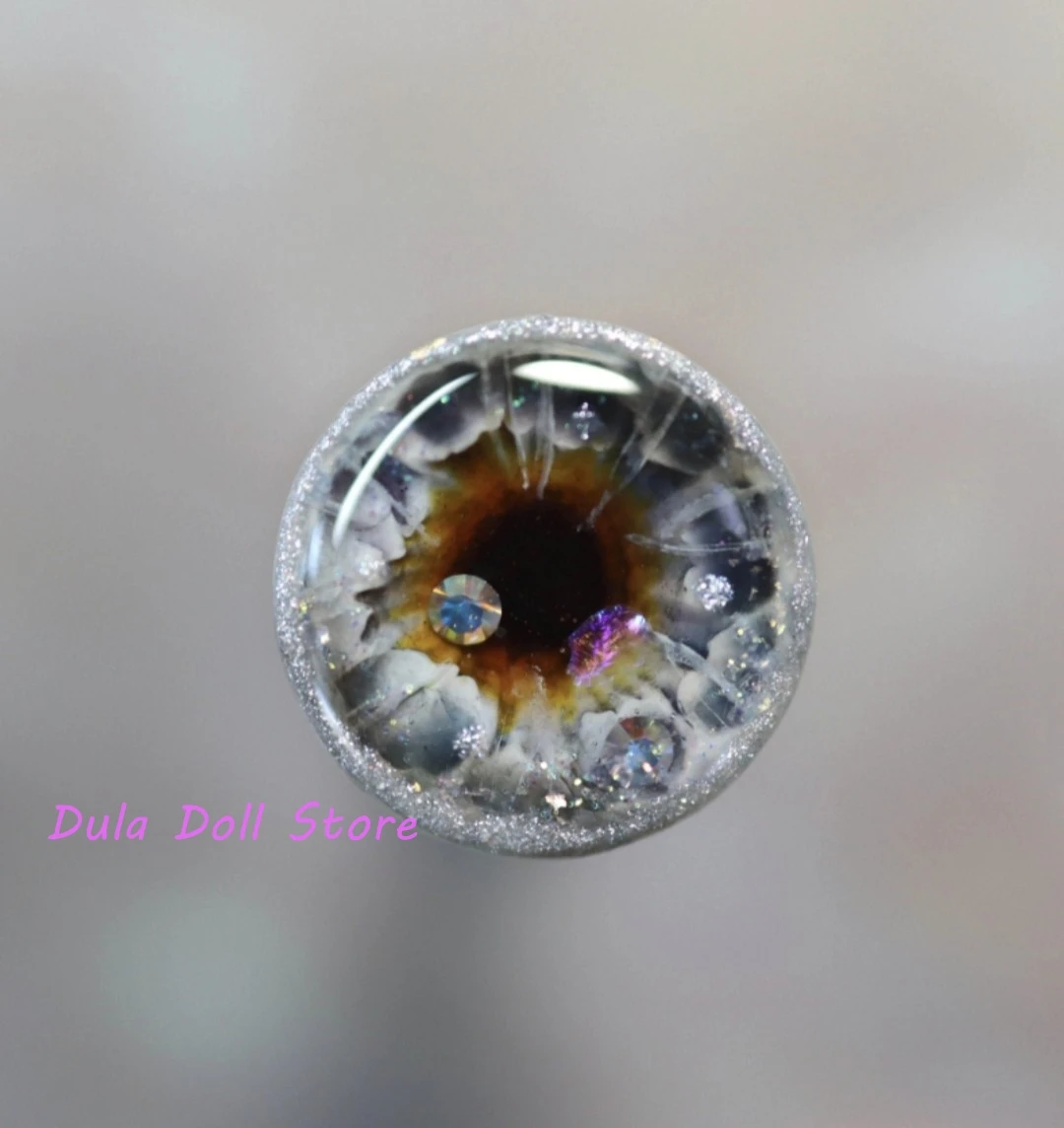 Dula Handgemaakte driedimensionale lijm handgravure ijsstad Magnetisme Oculair Oogchips Blythe Bjd Pop Accessoires