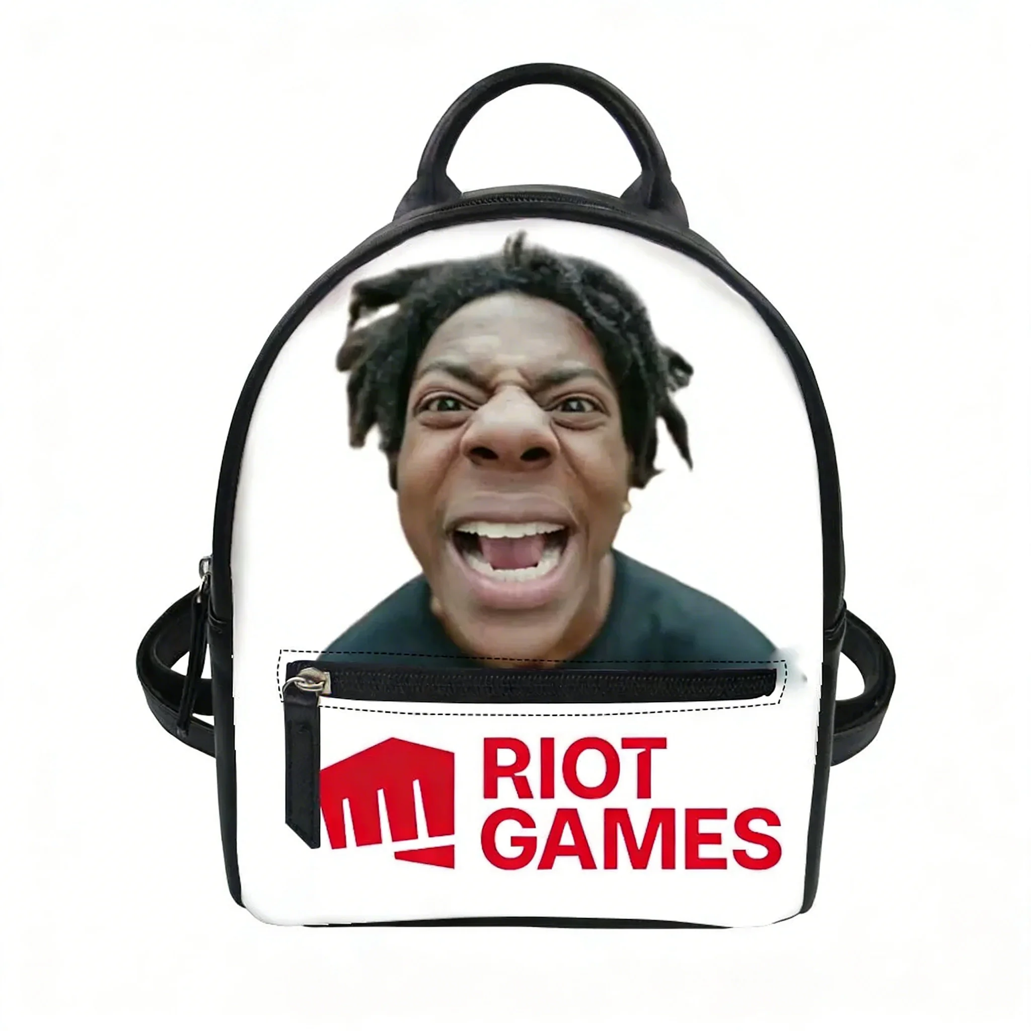 

IShowSpeed Hip hop Rap Singer Custom Backpack Purse Women Carter Schoolbags Double Shoulder Bag Mini Daypack Leather Travel Bag