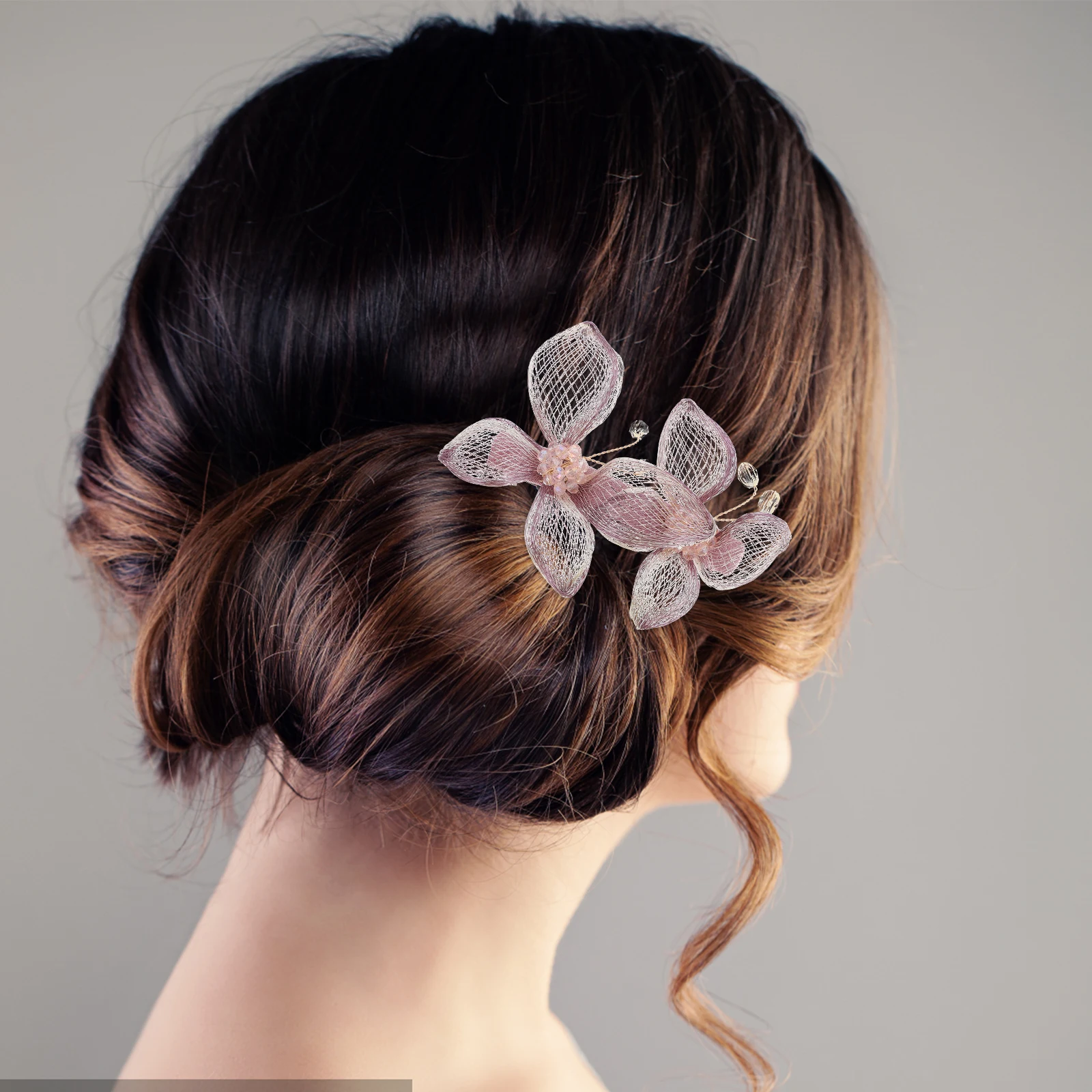 

Crystal Hairpin Clips Butterfly Accessories Wedding Barrettes Women Zircon Spring Elegant Hair Clips Travel Parties Daily Use