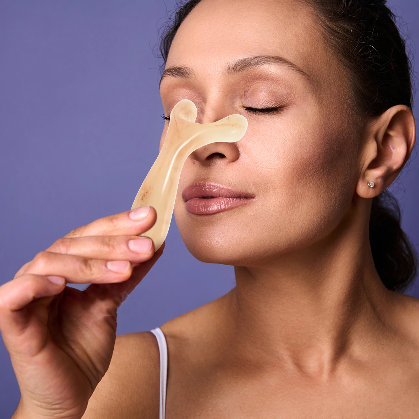 

Resin Nose Scraper Massager Small Scrape Tool Facial Beauty Stick Comfortable Practical Convenient Massage Enhances Blood