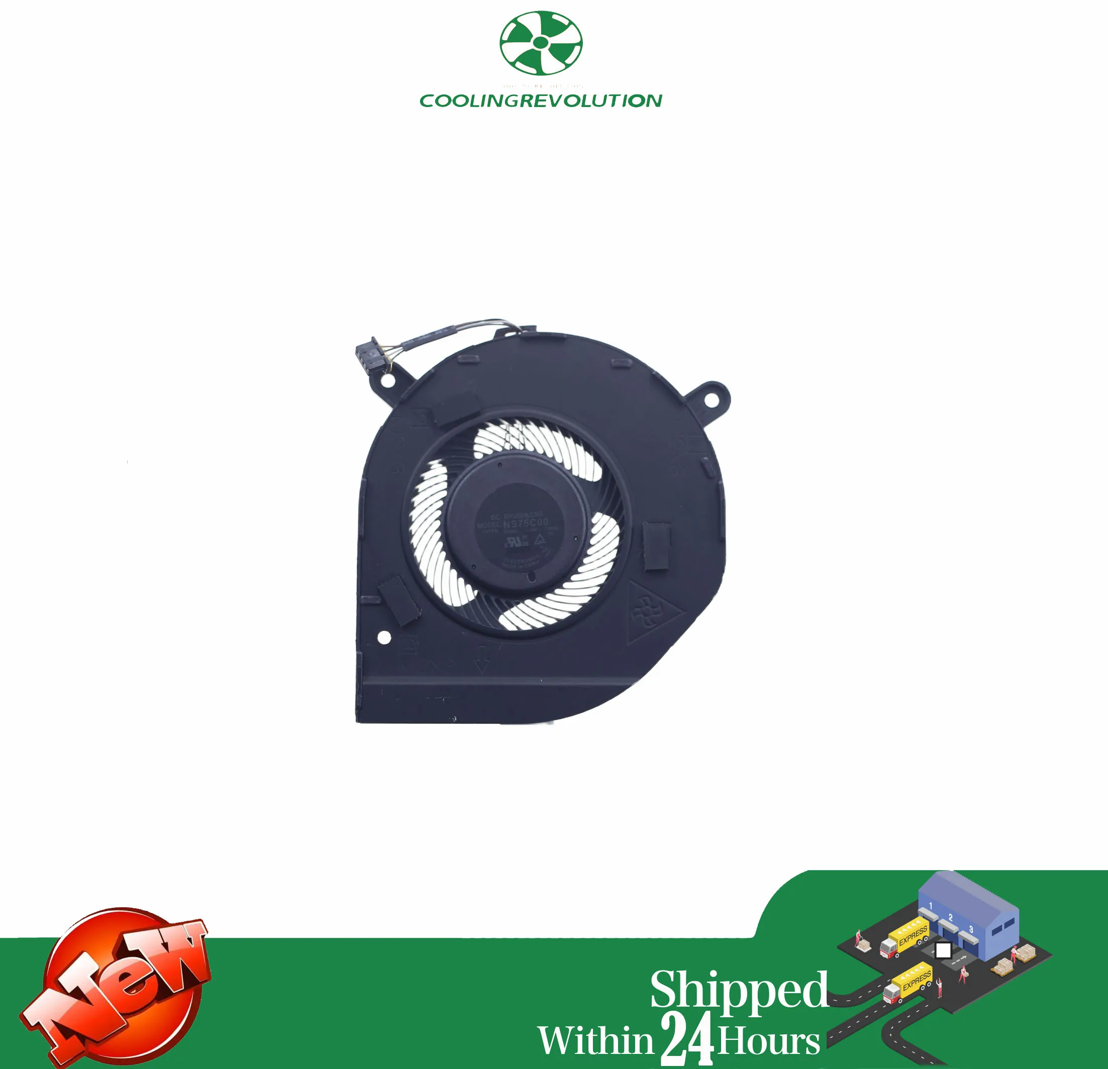 Laptop CPU Cooling Fan NS75C00 DV5V 0.50A 4Pin for Dell Latitude 5400 0T9T4M T9T4M