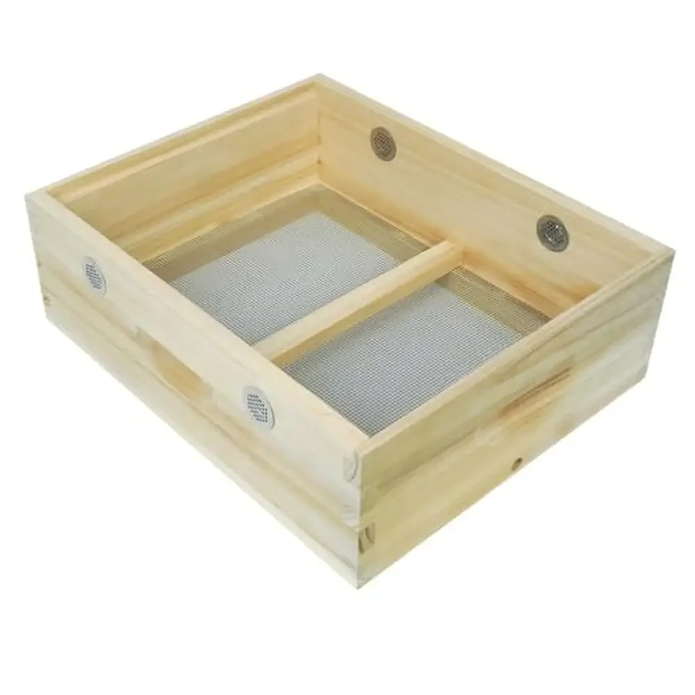 Beehive Winter Quilt Box 10 Frame Langstroth Bee Hive Supplies 19.8x16.2x6.4 Inch Wood Stainless Steel Beekeeping Warmth Protect