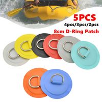 8cm D-Ring Patch Stand Up Paddle Ring Patch Round Shape SUP D-Ring Patch Seawater Resistant for Surfboard Paddle