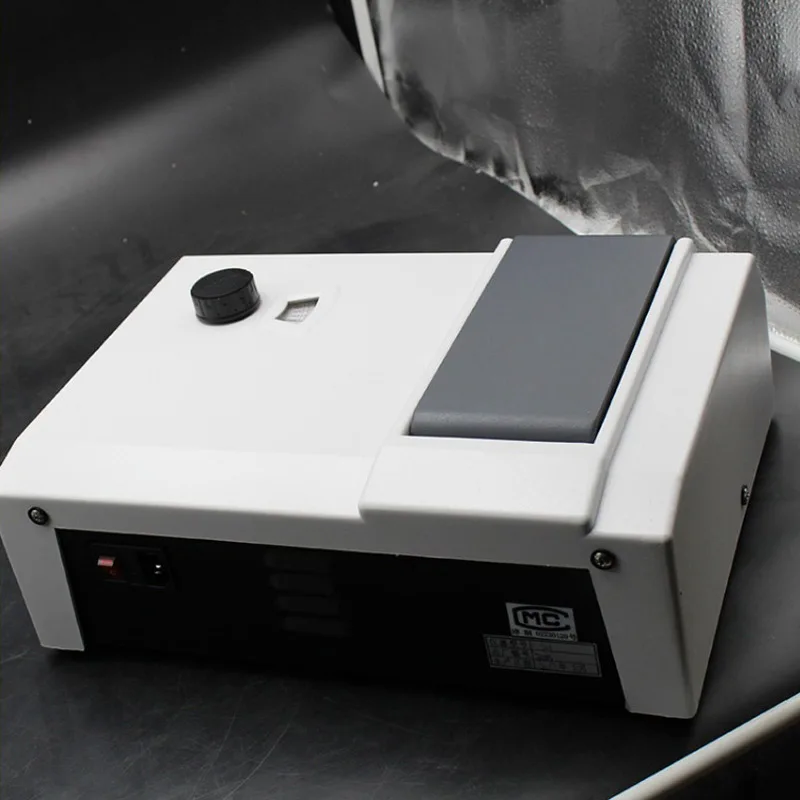 Espectrómetro Visible 721, longitud de onda 330-1020nm, probador de espectrofotómetro UV, fotómetro UV-Vis de precisión con Kit de cubeta analizadora