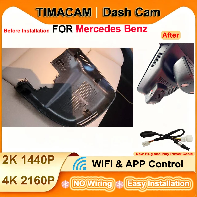 2K 4K Wifi Plug and Play Dash Cam for Mercedes Benz a45 amg gla cla 220 220d 250 A Class w177 w176 GLA x156 for Infinity qx30