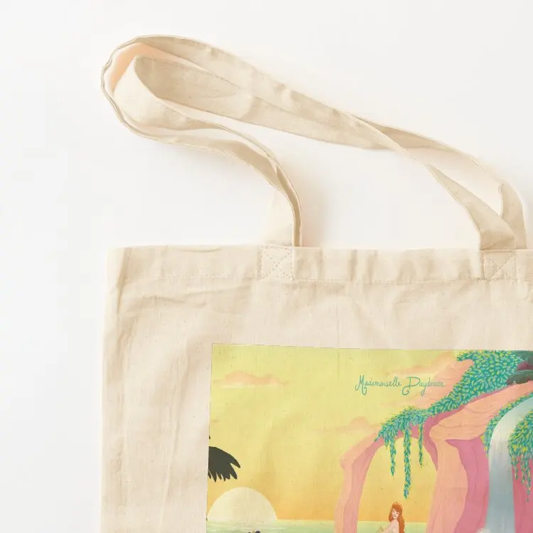 Mermaid Lagoon Tote Bag large size bags Gift bags Canvas bag reusable shopping bags