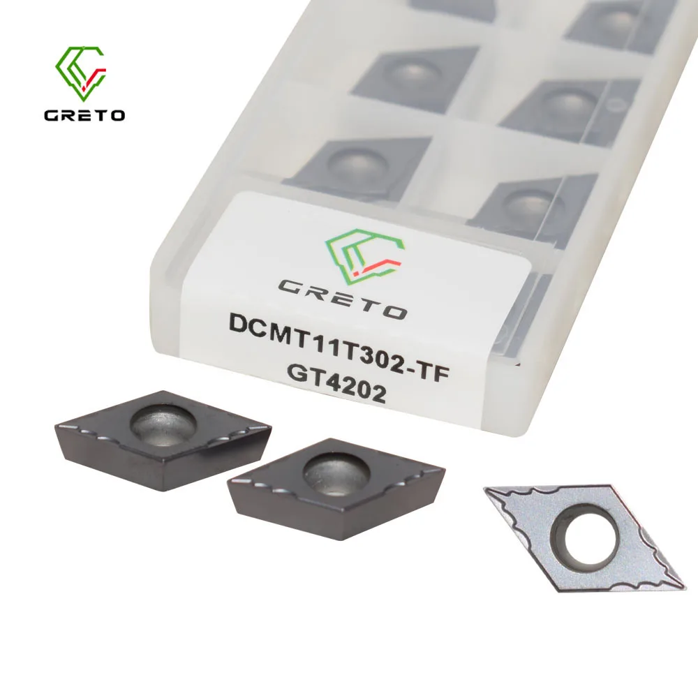 DCMT GRETO DCMT11T302-TF GP1152 GT4202 GT4205 Cemented Carbide Cutting Tool Turning  For Cnc  DCMT 11T302 TF 11T304 -TF