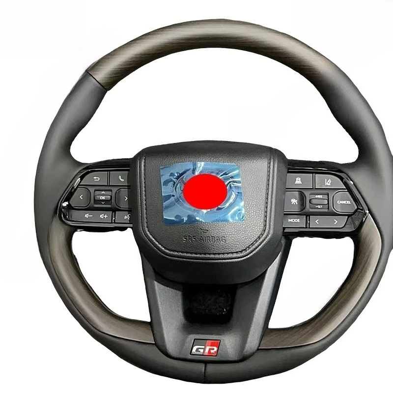 Suitable for LC200/150/120/100 carbon fiber mahogany steering wheel