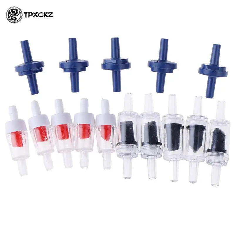 5pcs Aquarium Non-Return Check Valves Fish Tank Air Pump CO2 Diffuser Water