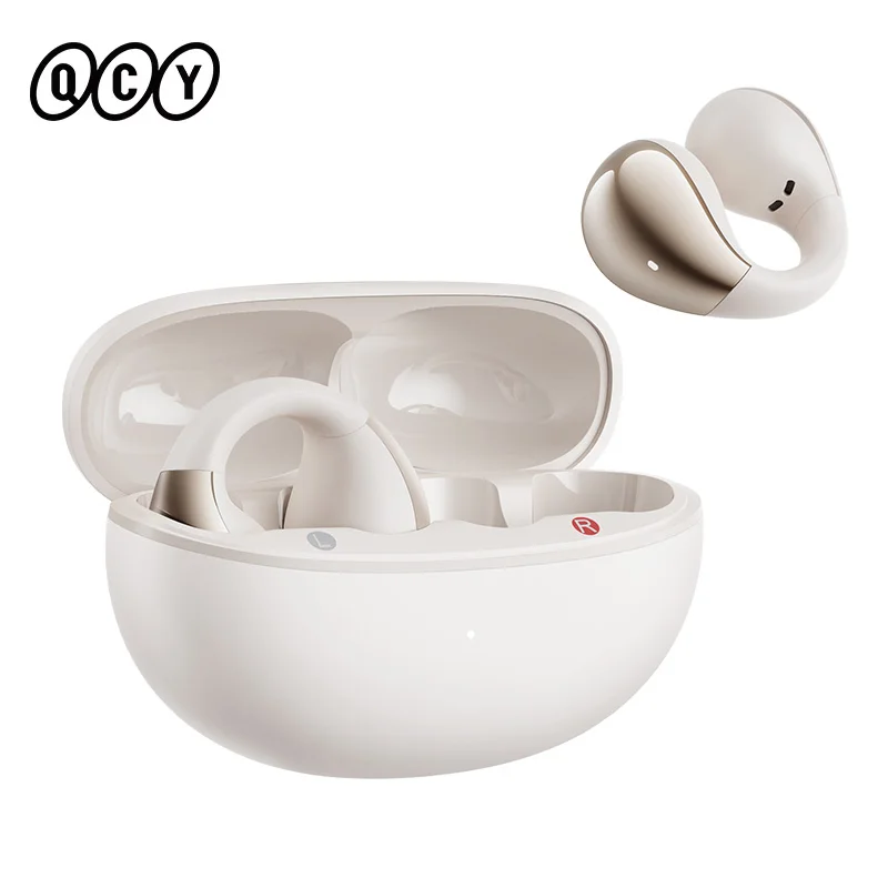 QCY Crossky C30 Open Ear Draadloze koptelefoon Bluetooth 5.4 Ruimtelijk audio Stabiele pasvorm OWS-oordopjes 4-microfoon ENC Multi-point-verbinding