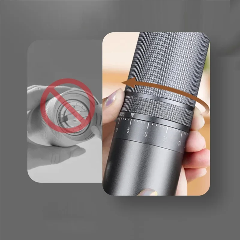 مطحنة القهوة المحمولة ABKR، مطحنة يدوية يدوية، مطحنة آلة طحن مع تحديد موضع المحمل المزدوج