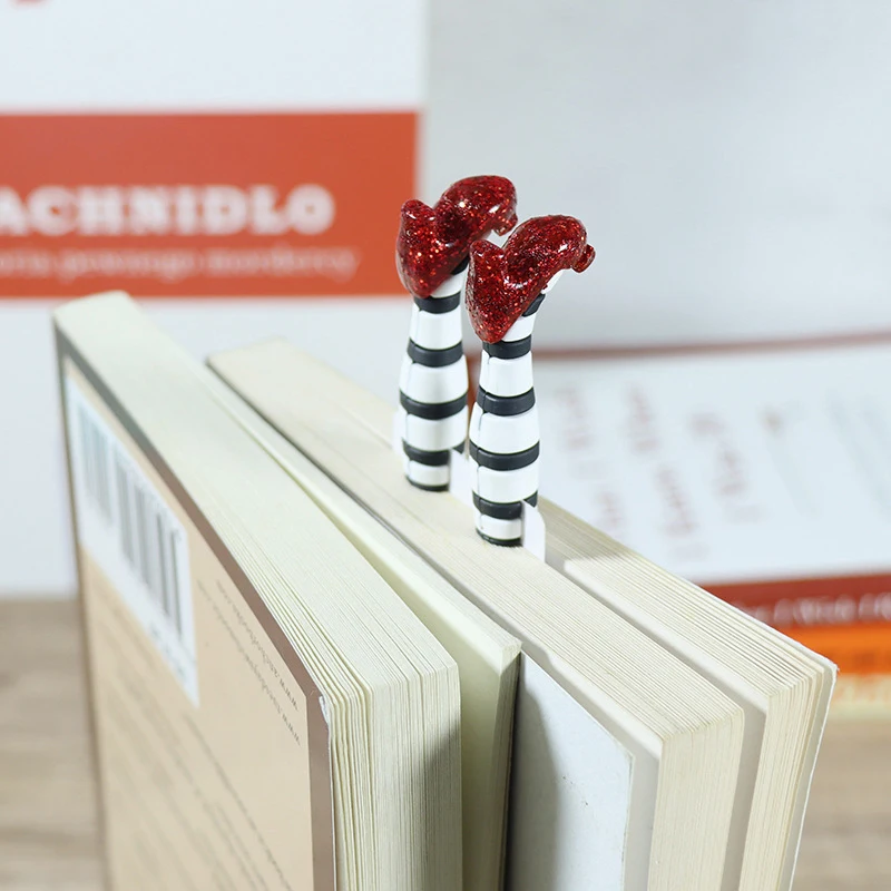 Criativo Salto Alto Marcador, Pernas Livro Marcador, Presentes Ideal para amantes do livro, Artigos de papelaria Material Escolar Escritório, 3D