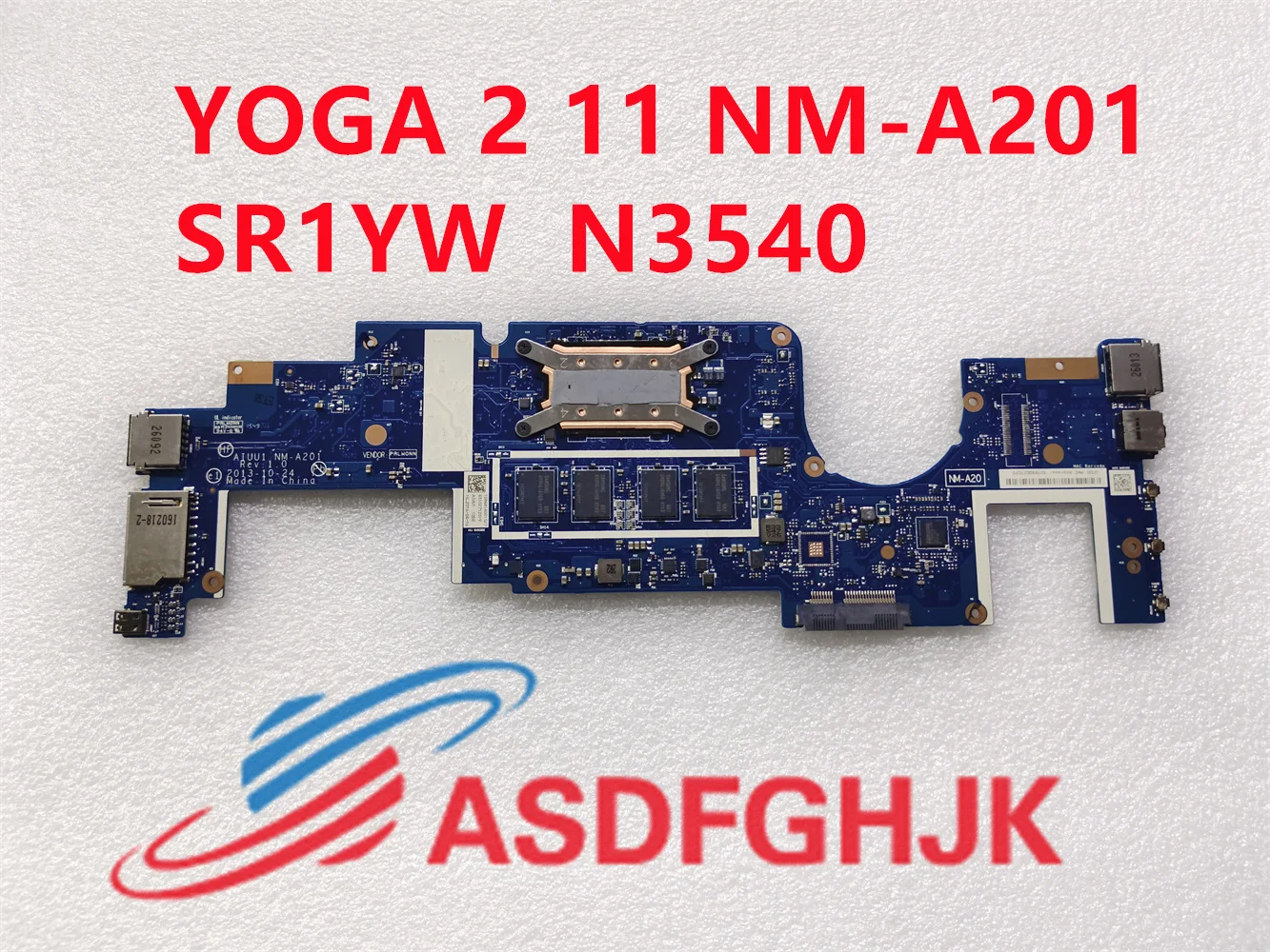 

Original NM-A201 motherboard for Lenovo Yoga 2 11 laptop motherboard aiu1 NM-A201 5B20H09738 w/ 4GB RAM w/ N3540 CPU test Ok