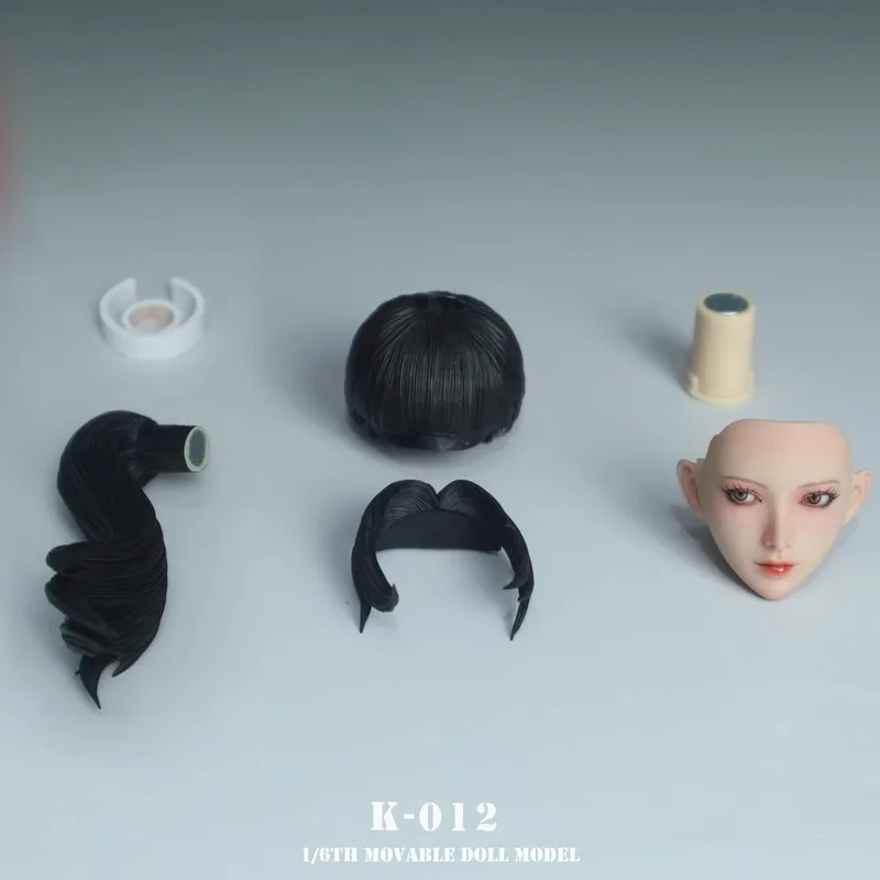 Pré-venda jktoys 1/6 escala linda menina cabeça de olho móvel escultura modelo K-012 caber 12 ''figuras de ação bonecas corporais