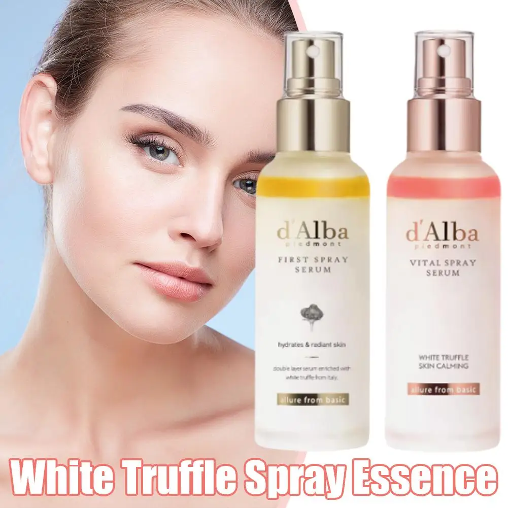 D'Alba 100 مل بخاخ White Truffle First Effect Spray Essence/واقي من الشمس خفيف مرطب للوجه كامل الجسم للحماية من الأشعة فوق البنفسجية واقي من الشمس