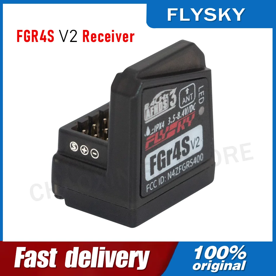 Flysky FGR4S V2 Receiver AFHDS Single-Antenna Bidirectional PWM /PPM / IBUS Output Receiver for Flysky NB4 PL18 RC Transmitter