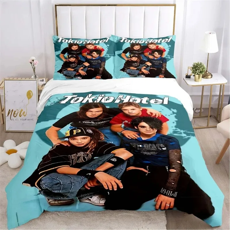Tokio Hotel 3d Printing Rock Band All Season Duvet Cover Bedding Sets Soft Quilt Cover And Pillowcases Single Double Queen King