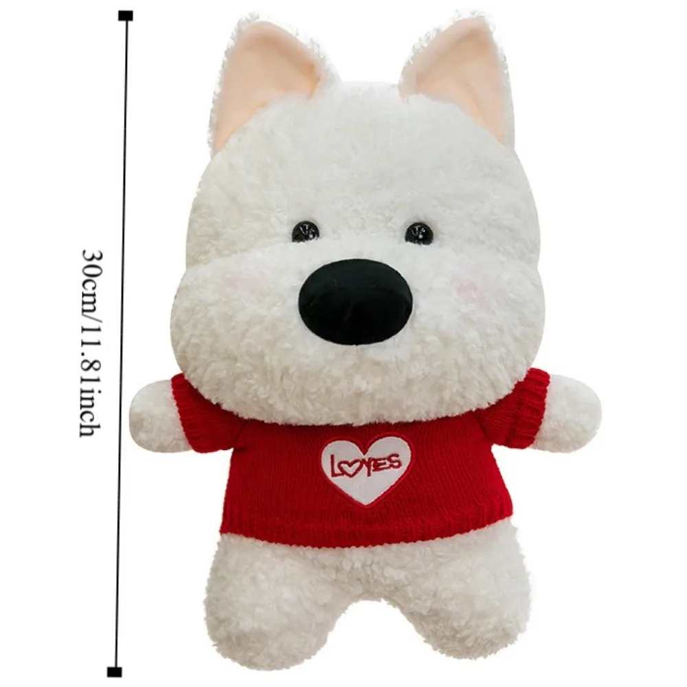 Knuffeldier Simulatie Hond Pluche Pop Groot Oor Pluizige Cartoon Schattige Hond Pop Cartoon Zacht Gevulde Sjaal Puppy Hond Home Decor